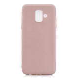 For Samsung A6 2018 Lovely Candy Color Matte TPU Anti-scratch Non-slip Protective Cover Back Case 12