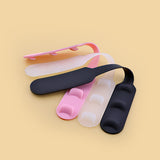 Face Guard Hook Ear Protector Silicone Bandage Adjustment Buckle Double Head Clasp Silicone black_Can be lengthened and cut