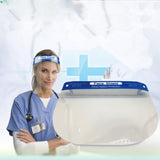 Double-sided Transparent Protective Mask Anti-fogging Anti-droplet PET Head Wearing Cover Transparent