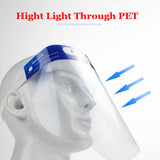 Double-sided Transparent Protective Mask Anti-fogging Anti-droplet PET Head Wearing Cover Transparent