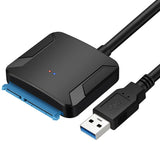 SATA to USB3.0 Adapter Converter 12V/2A US Plug Power Adapter  black