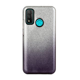 For HUAWEI Mate 30/Nova 5I pro/Mate 30 Pro/PSmart /Y5P/Y6P 2020 Phone Case Gradient Color Glitter Powder Phone Cover with Airbag Bracket black