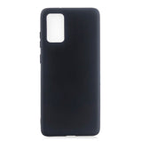 For Samsung A01/ A11/A21/A41/A51/A71/A81/A91 Mobile Phone Case Lovely Candy Color Matte TPU Anti-scratch Non-slip Protective Cover Back Case 1 black