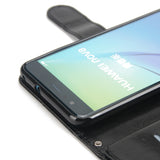 For HUAWEI P10 Lite Leather Protective Phone Case with 9 Card Position Buckle Bracket Lanyard Mint color