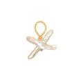 Ivory cross pearl - Gold