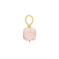 White druzy square - Silver
