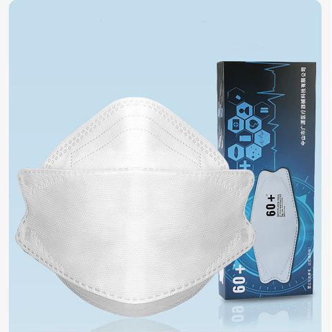 1 box of 10 Anti-haze Mask Cycling Sports Dustproof Adult KN95KF94 Protection Mask white