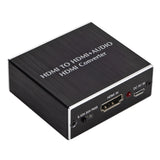 For HDMI Audio Video Converter Audio Splitter For HDMI To HDMI + 3.5 AUDIO + SPDIF black