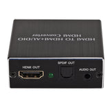 For HDMI Audio Video Converter Audio Splitter For HDMI To HDMI + 3.5 AUDIO + SPDIF black