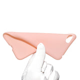 for HUAWEI Y5 2018 Cute Candy Color Matte TPU Anti-scratch Non-slip Protective Cover Back Case Light pink