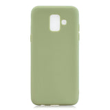 For Samsung A6 2018 Lovely Candy Color Matte TPU Anti-scratch Non-slip Protective Cover Back Case 11