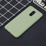 For Samsung A6 PLUS Lovely Candy Color Matte TPU Anti-scratch Non-slip Protective Cover Back Case 10