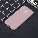 For Samsung A6 2018 Lovely Candy Color Matte TPU Anti-scratch Non-slip Protective Cover Back Case 11
