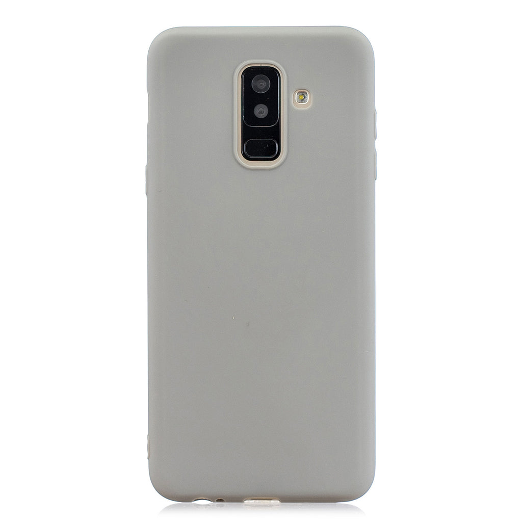 For Samsung A6 PLUS Lovely Candy Color Matte TPU Anti-scratch Non-slip Protective Cover Back Case 12