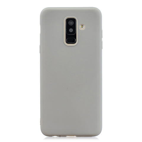 For Samsung A6 PLUS Lovely Candy Color Matte TPU Anti-scratch Non-slip Protective Cover Back Case 12