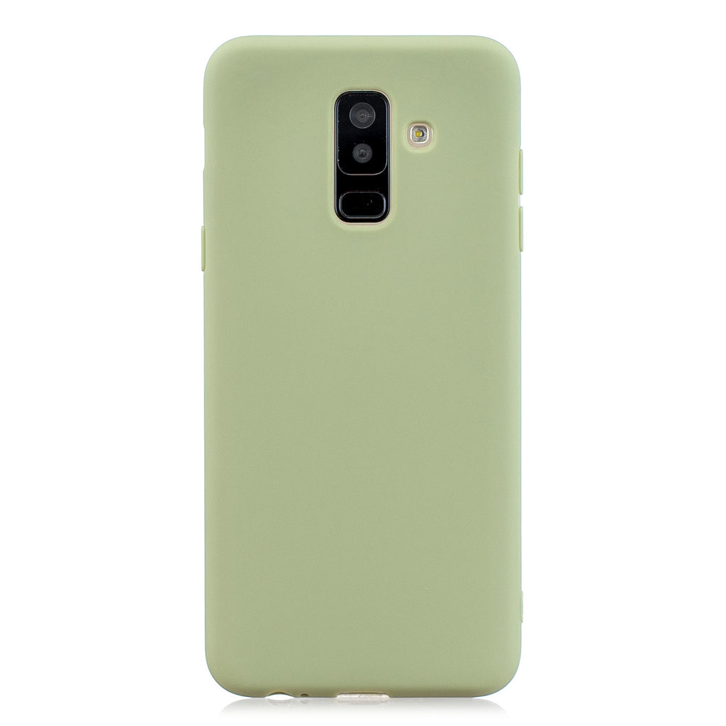 For Samsung A6 PLUS Lovely Candy Color Matte TPU Anti-scratch Non-slip Protective Cover Back Case 10