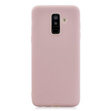 For Samsung A6 PLUS Lovely Candy Color Matte TPU Anti-scratch Non-slip Protective Cover Back Case 10