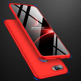 For OPPO F9/F9 Pro 3 in 1 360 Degree Non-slip Shockproof Full Protective Case gold