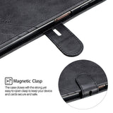 For Samsung A7 2018 Denim Pattern Solid Color Flip Wallet PU Leather Protective Phone Case with Buckle & Bracket black