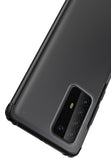 For HUAWEI P40 Pro Case PC Matte bottom TPU Soft Edge Cover Shockproof Mobile Phone Cover black