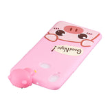 For Samsung A10S A20S Color Painting 3D Cartoon Animal Full Protective Soft TPU Mobile Phone Case Rose red