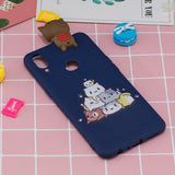 For Samsung A10S A20S Color Painting 3D Cartoon Animal Full Protective Soft TPU Mobile Phone Case sapphire