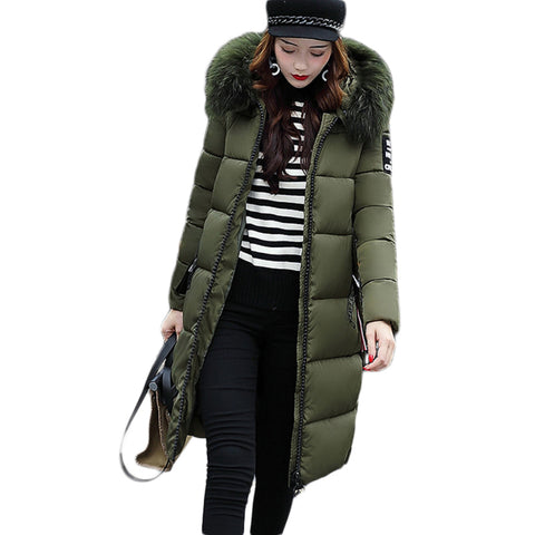 2017 Winter Fashion Women Casual Faux Fur Hooded Coat
