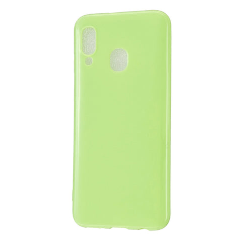 For Samsung A20E/A40/A70 Cellphone Cover Soft TPU Phone Case Simple Profile Scratch Resistant Full Body Protection Shell Fluorescent green