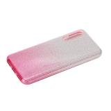 For Samsung A10/A50/A30S/A70/A20S Phone Case Gradient Color Glitter Powder Phone Cover with Airbag Bracket Pink