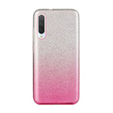 For Samsung A10/A50/A30S/A70/A20S Phone Case Gradient Color Glitter Powder Phone Cover with Airbag Bracket Pink