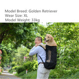 Dog Bag Carrier Pet Dog Backpack for Large Medium Small Dogs Breathable Travel Dog Bag for Riding Hiking black_S