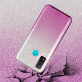 For HUAWEI Mate 30/Nova 5I pro/Mate 30 Pro/PSmart /Y5P/Y6P 2020 Phone Case Gradient Color Glitter Powder Phone Cover with Airbag Bracket purple