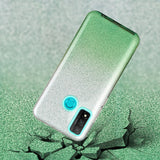 For HUAWEI Mate 30/Nova 5I pro/Mate 30 Pro/PSmart /Y5P/Y6P 2020 Phone Case Gradient Color Glitter Powder Phone Cover with Airbag Bracket green