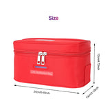 Uvc Ultraviolet Disinfection Bag Portable Sterilization Storage Bag for Home Travel red
