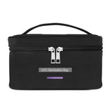 Uvc Ultraviolet Disinfection Bag Portable Sterilization Storage Bag for Home Travel black