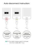 MCDODO Knight Series Auto Disconnect QC 3.0 Quick Charge Micro USB Cable Blue