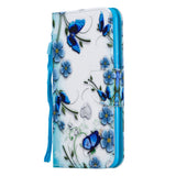 For Samsung A10/A20/A30 Smartphone Case PU Leather Wallet Design Cellphone Cover with Card Holder Stand Available Magic butterfly