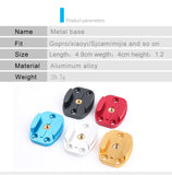 Metal Quick Release Mount for GoPro8/7/6 osmo action Tripod Plate Bracket Base red