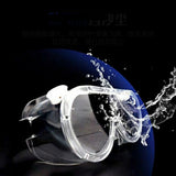 Cycling Silicone Goggles Anti Droplets Dust-proof Anti-impact Protective Glasses for Women Men Transparent