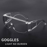 Cycling Goggles Anti Droplets Dust-proof Protective Glasses Labour Protection Supplies for Women Men Transparent_1 pair