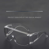 Cycling Goggles Anti Droplets Dust-proof Protective Glasses Labour Protection Supplies for Women Men Transparent_1 pair