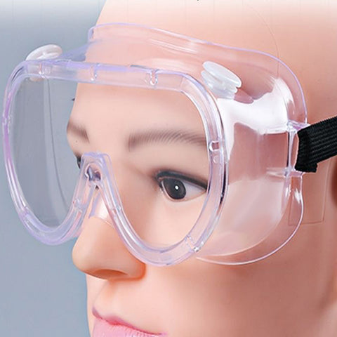 Cycling Silicone Goggles Anti Droplets Dust-proof Anti-impact Protective Glasses for Women Men Transparent