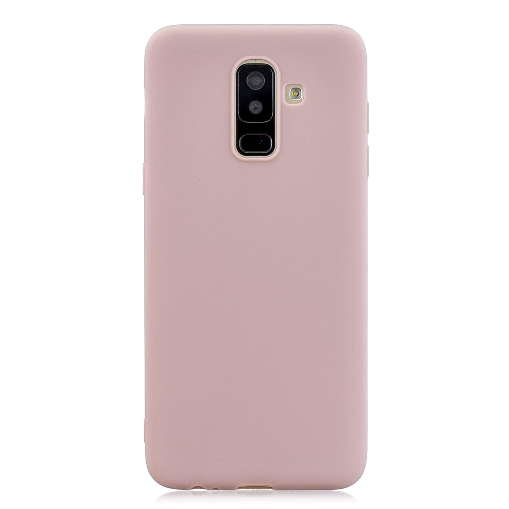 For Samsung A6 PLUS Lovely Candy Color Matte TPU Anti-scratch Non-slip Protective Cover Back Case 11