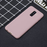 For Samsung A6 PLUS Lovely Candy Color Matte TPU Anti-scratch Non-slip Protective Cover Back Case 11