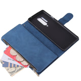 For One plus 8 pro Mobile Phone Case Smartphone Shell Wallet Design Zipper Closure Overall Protection Cellphone Cover  2 blue