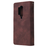 For One plus 8 pro Mobile Phone Case Smartphone Shell Wallet Design Zipper Closure Overall Protection Cellphone Cover  3 brown