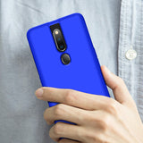 For OPPO F11 pro Ultra Slim PC Back Cover Non-slip Shockproof 360 Degree Full Protective Case blue