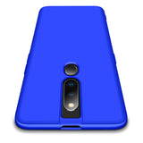 For OPPO F11 pro Ultra Slim PC Back Cover Non-slip Shockproof 360 Degree Full Protective Case blue