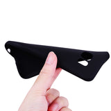 for Samsung S7 edge Cute Candy Color Matte TPU Anti-scratch Non-slip Protective Cover Back Case black