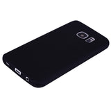 for Samsung S7 edge Cute Candy Color Matte TPU Anti-scratch Non-slip Protective Cover Back Case black